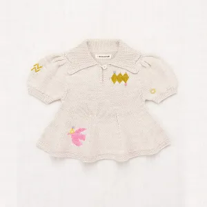 Pima Cotton Fête Puff Top - Moon