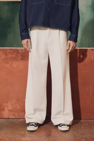 Wide Leg With Strings Relaxed Trouser